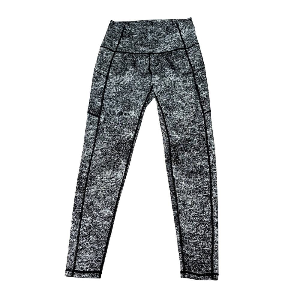 Black/White Marbled Leggings Womens Size S/M